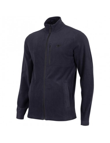 4F Î‘Î½Î´ÏÎ¹ÎºÎ® Î–Î±ÎºÎ­Ï„Î± Fleece Î¼Îµ Î¦ÎµÏÎ¼Î¿Ï…Î¬Ï Navy ÎœÏ€Î»Îµ H4Z22-PLM352-30S